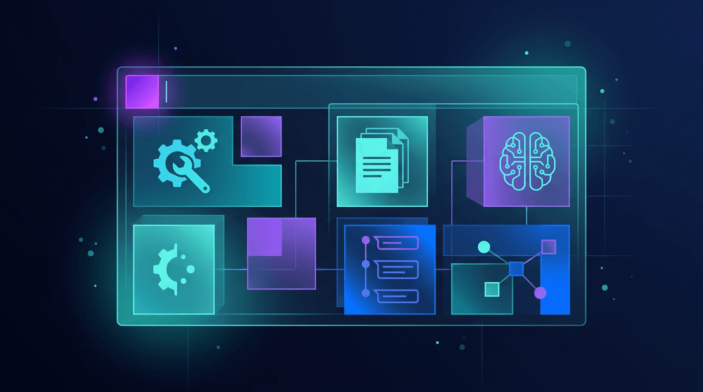 Контекстное окно агента: маленький блок промпта и крупные зоны данных, инструментов и истории